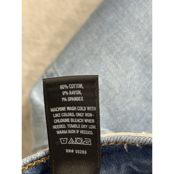 Express 70s Flare Mid Rise Jeans Womens Size 6S Medium Wash New - Picture 8 of 10